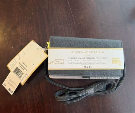 adrienne vittadini charging wallet with rfid protection|adrienne vittadini battery charger.